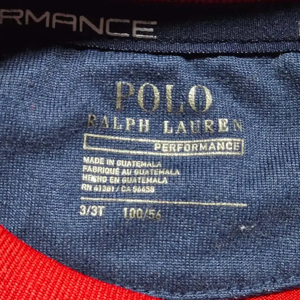 Polo Ralph Lauren Performance Toddler Boys Pony Long Sleeve T-Shirt Red Size 3T